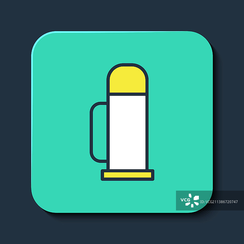 保温杯容器轮廓图标图片素材