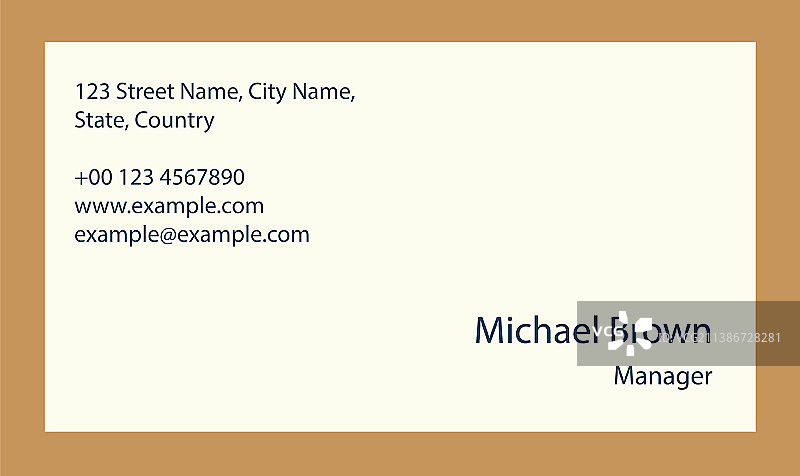 热带夏季名片模板图片素材