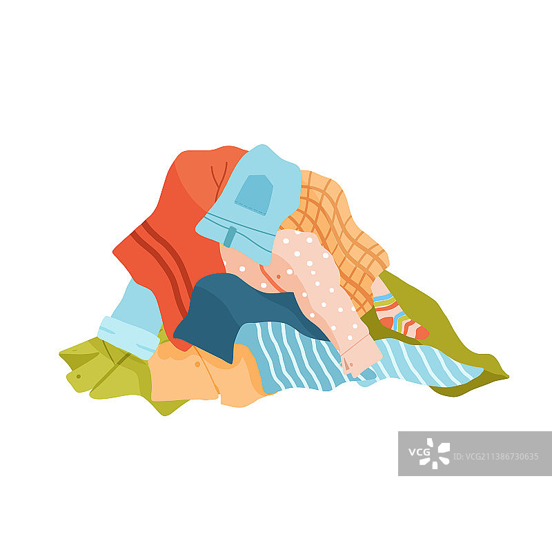 凌乱的脏物堆图片素材