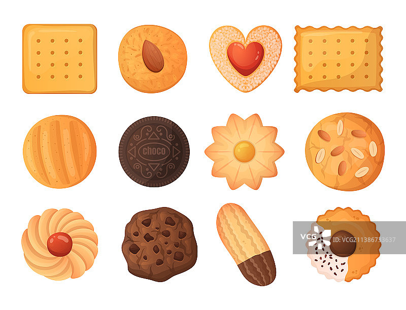 卡通美味饼干图片素材