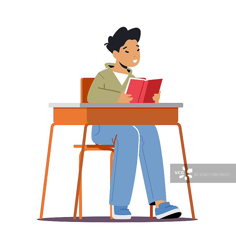 教室里的小学生图片素材