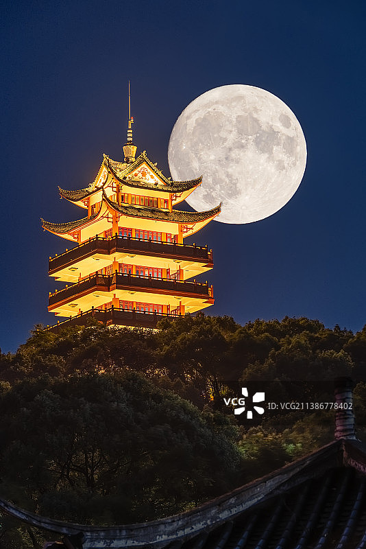 十五的月亮图片素材