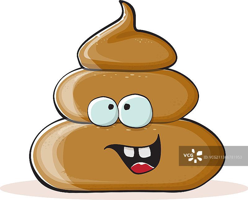 有趣的卡通微笑便便图标图片素材