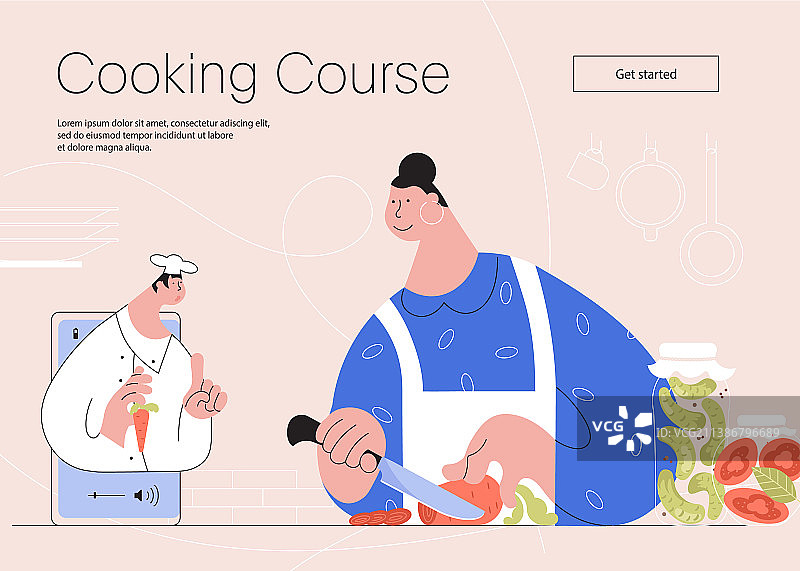 在线烹饪登录网页模板图片素材