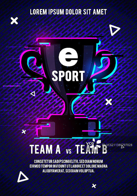 电竞游戏奖杯海报图片素材