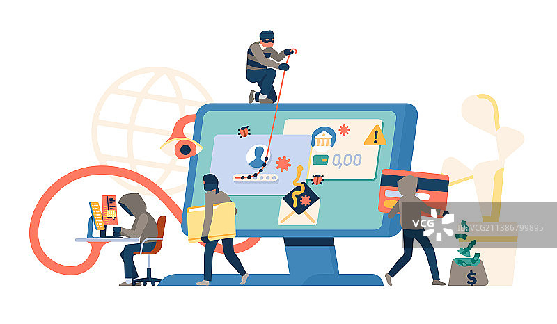 黑客组织攻击网络窃贼角色图片素材