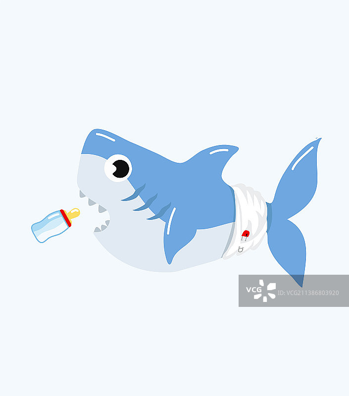 可爱的小鲨鱼图片素材