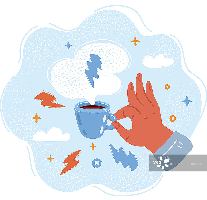 手持咖啡杯图片素材