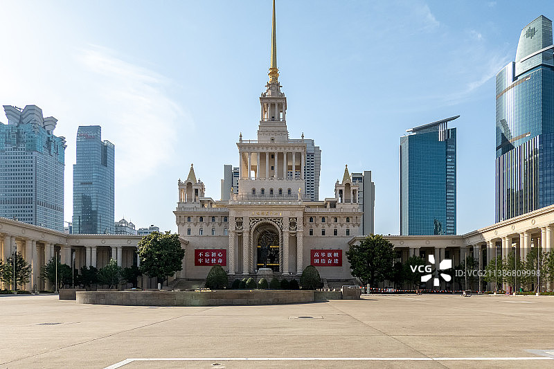 上海展览中心图片素材