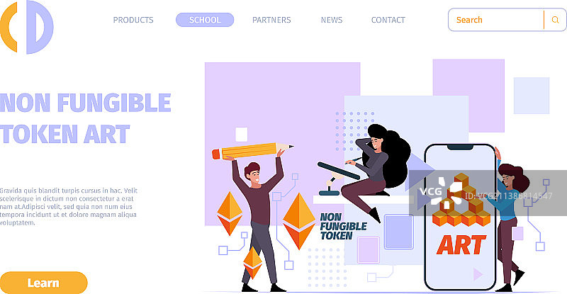 NFT数字加密艺术像素3D图片素材