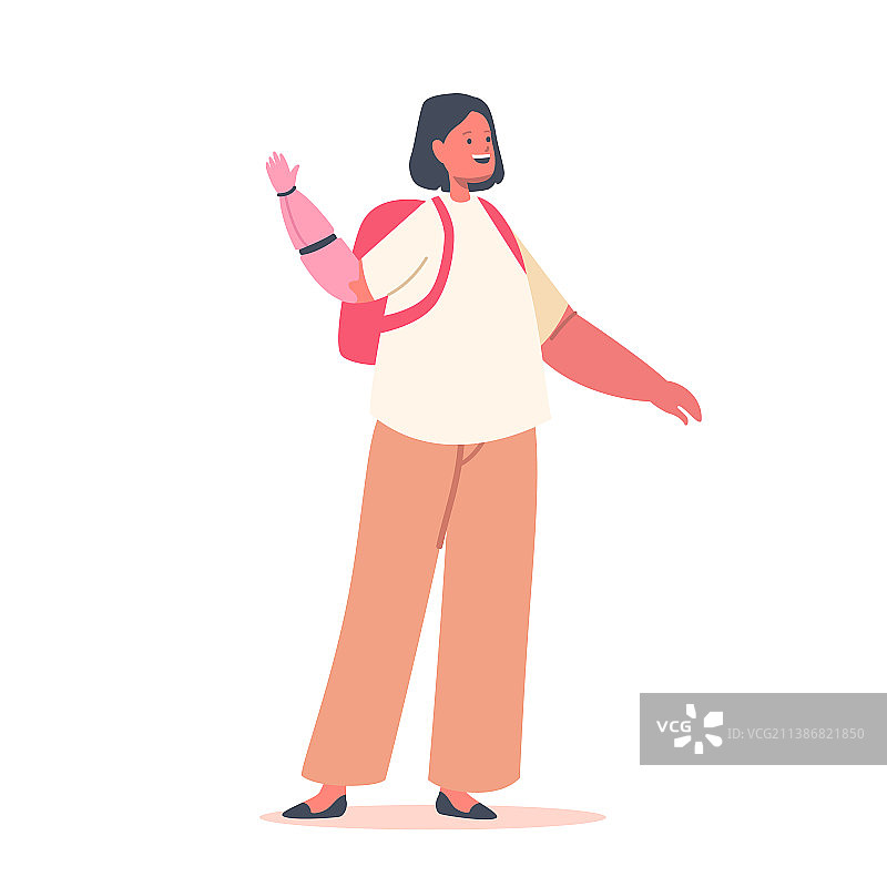 安装仿生手假肢的残疾女孩图片素材