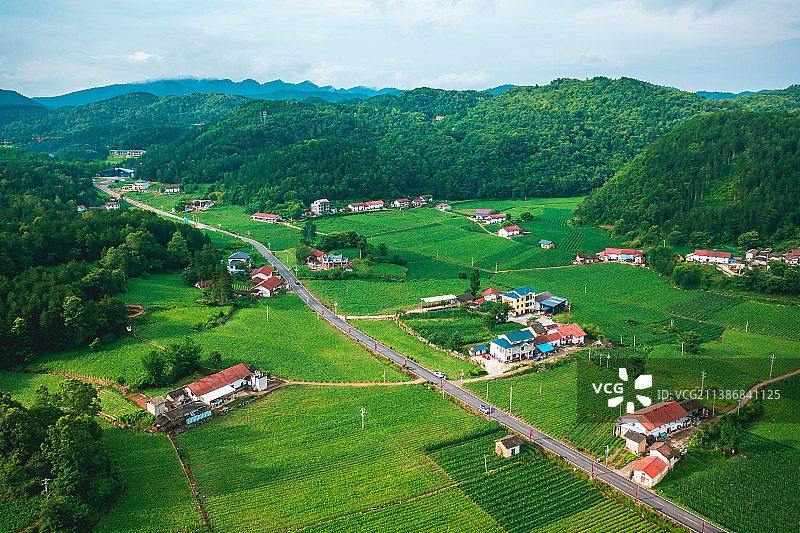 湖北宜昌市兴山县郭家店乡村田野自然风光图片素材