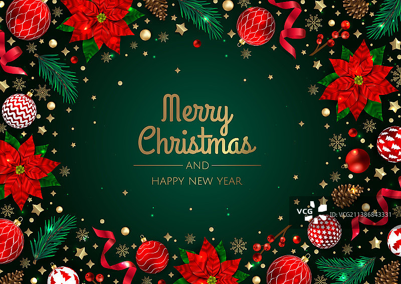 圣诞快乐，新年快乐图片素材