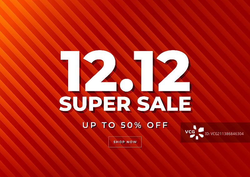 1212购物节超级促销红色背景图片素材