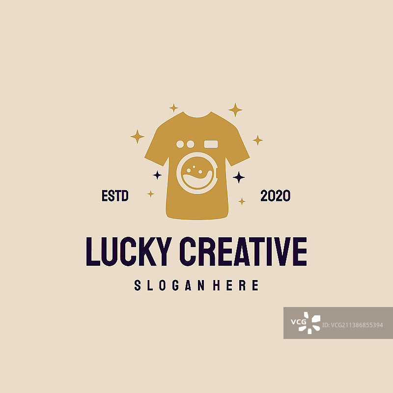 复古洗衣店logo模板图片素材