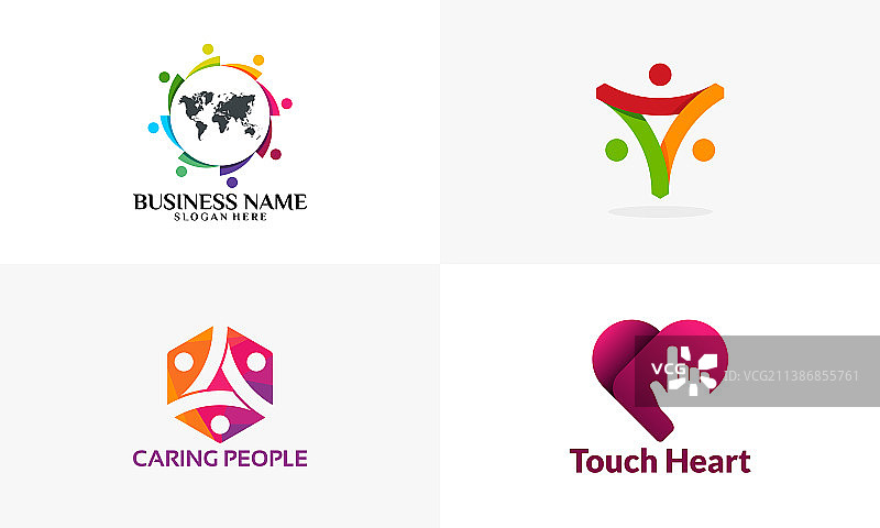 慈善医疗保健标志设计合集图片素材