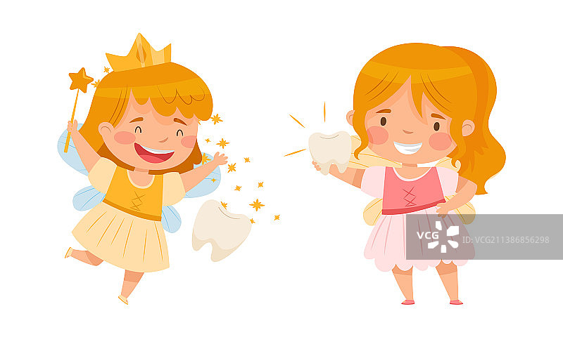 可爱的乳牙仙子图片素材