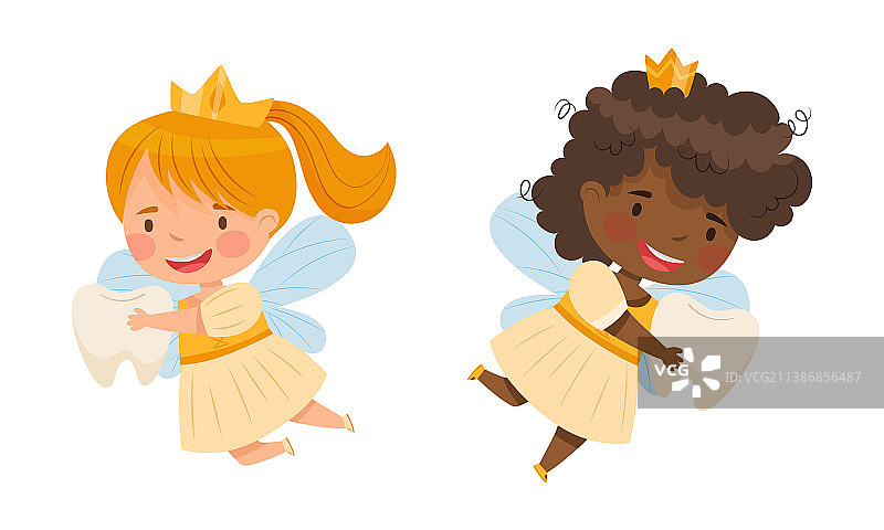 可爱的乳牙仙子图片素材