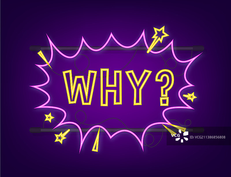 带有文字的漫画对话气泡霓虹灯图标图片素材