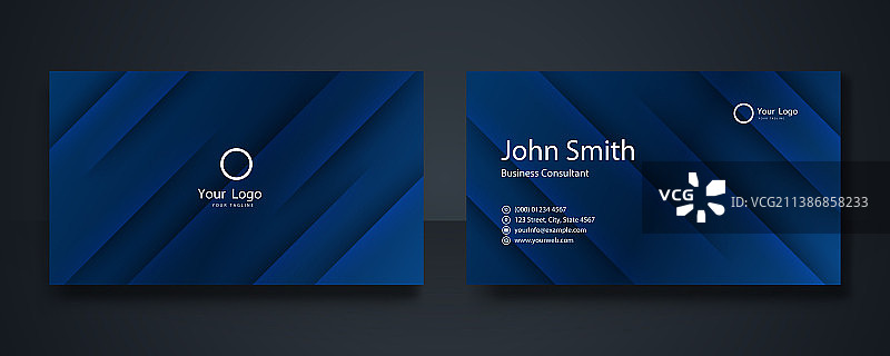 现代时尚简约蓝色商务设计图片素材