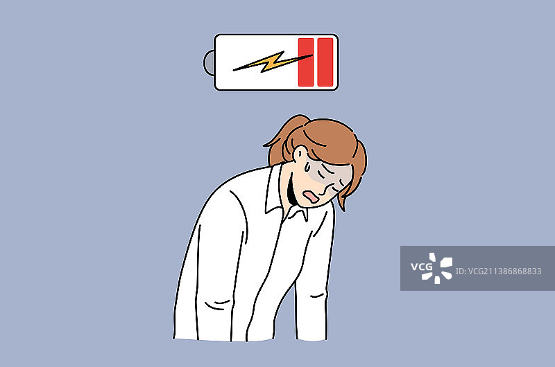 疲惫和低能量概念图片素材