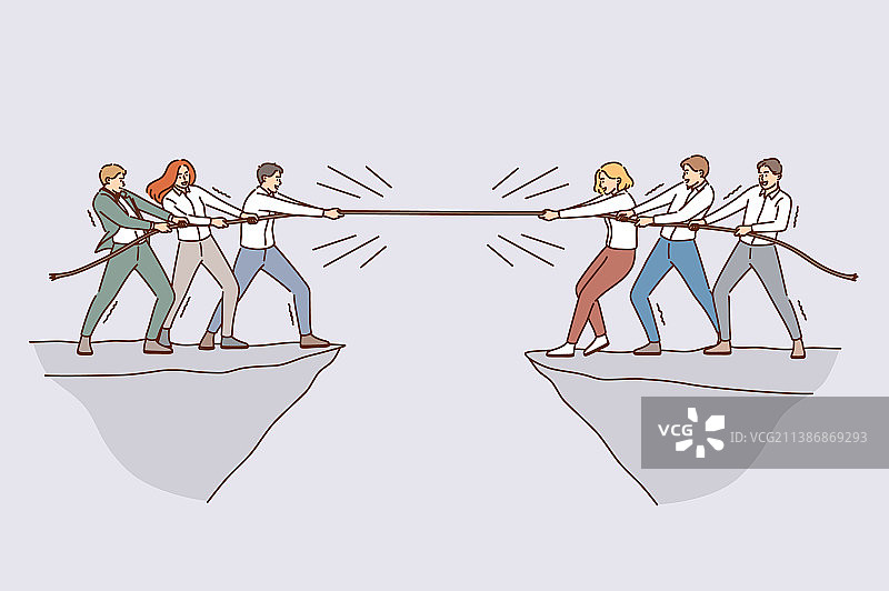 商务团队与竞争概念图片素材