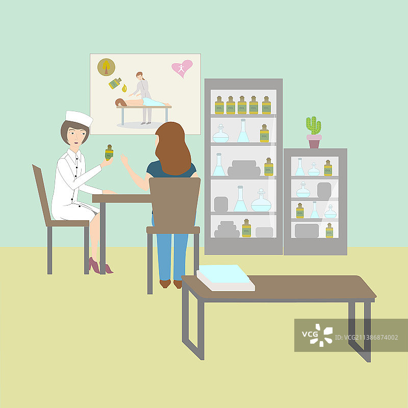 天然化妆品水疗沙龙护理图片素材