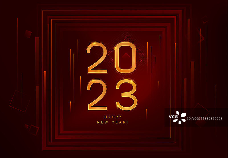 矢量炫酷2023数字展板设计图片素材