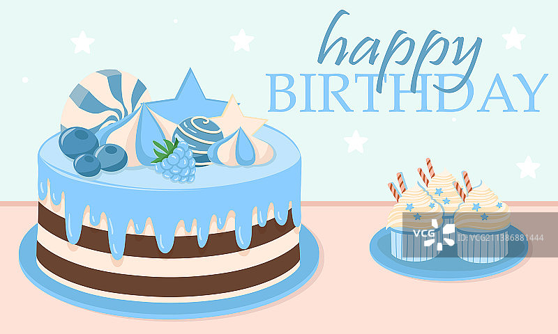 生日蛋糕概念图片素材
