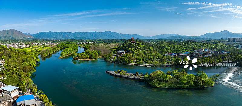 广西桂林兴安 灵渠 人字坝图片素材