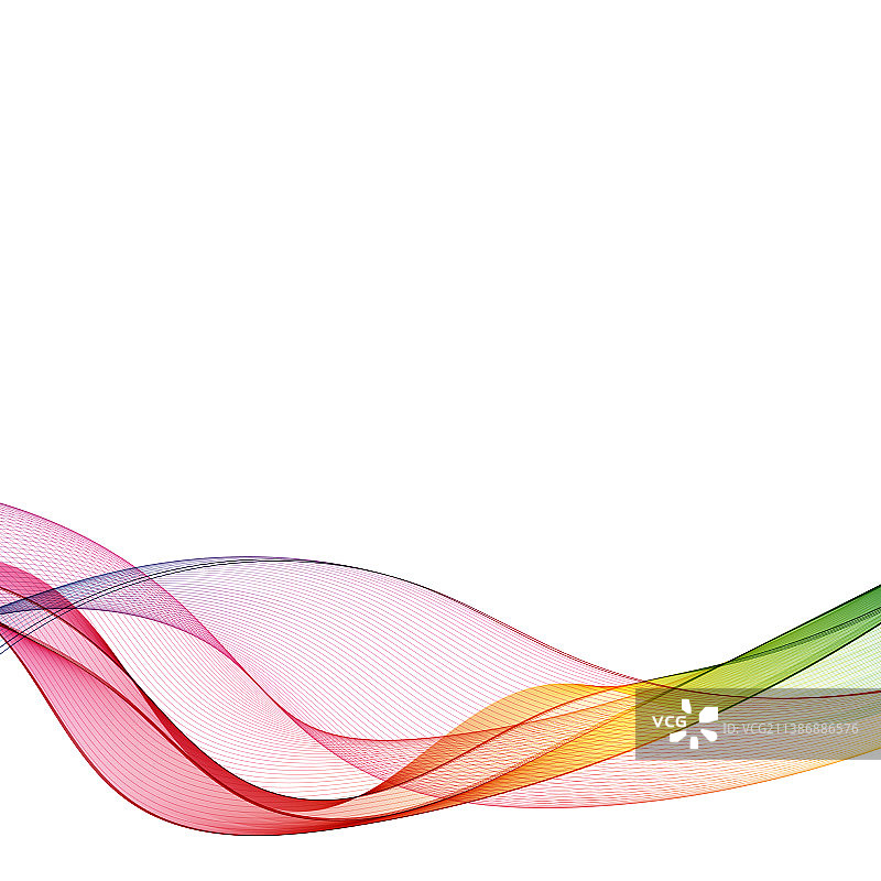 彩色抽象波浪背景图片素材