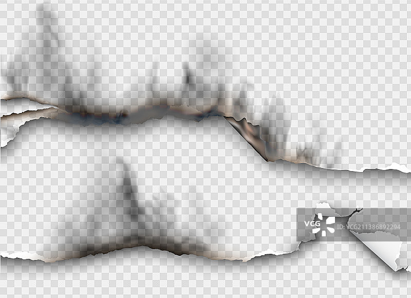 透明设计燃烧模板撕纸图片素材