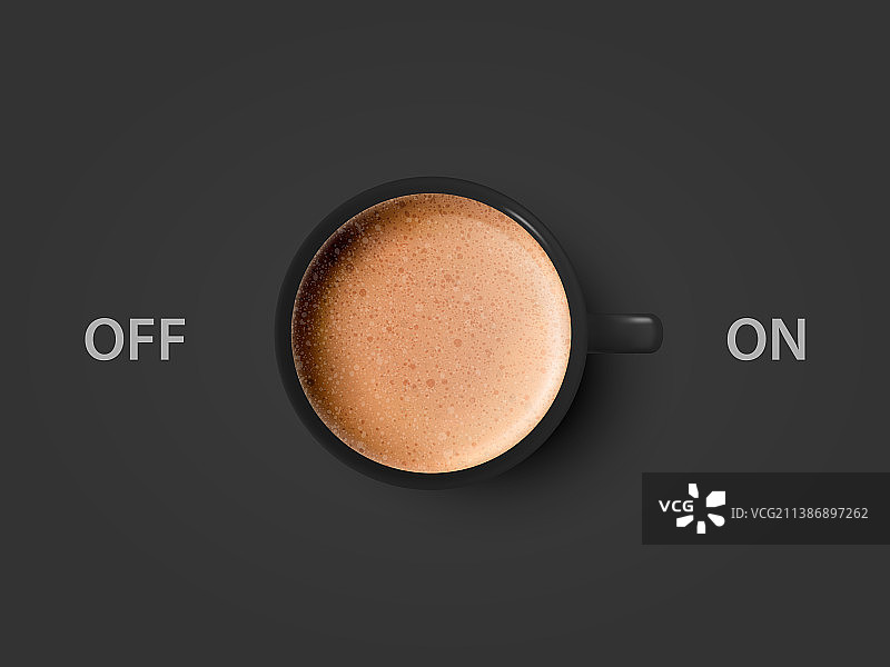 3D写实风格牛奶泡沫开关图片素材