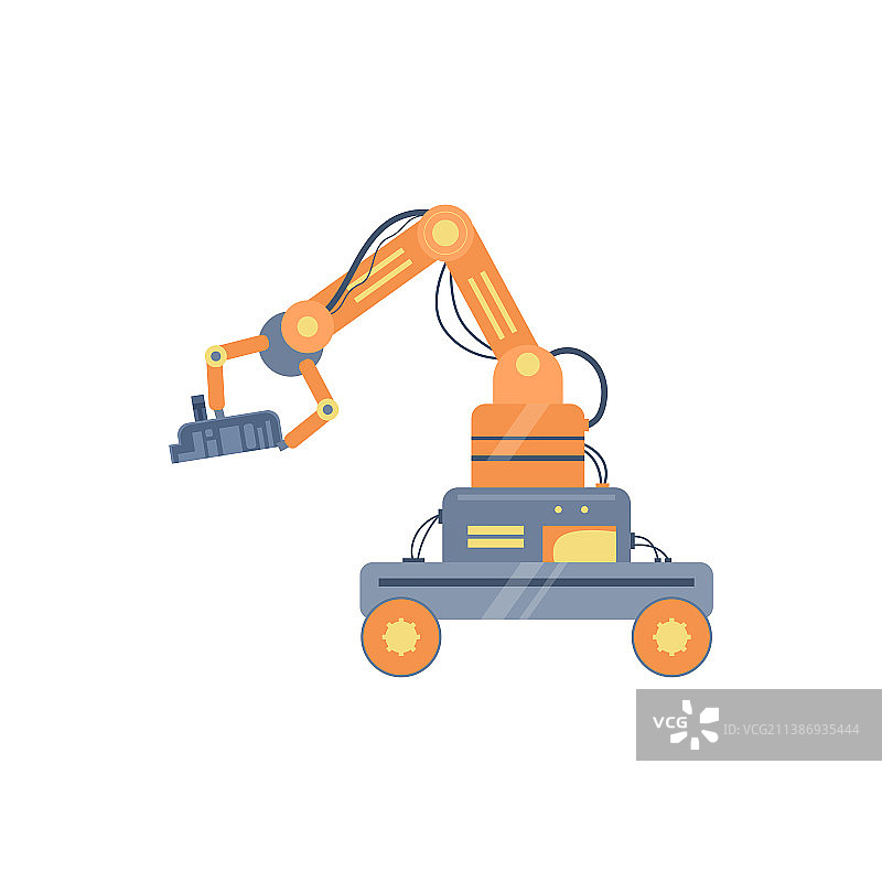 40款智能科技扁平化机器人机械图片素材