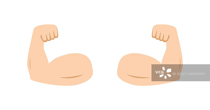 手臂肌肉与力量表情符号图片素材