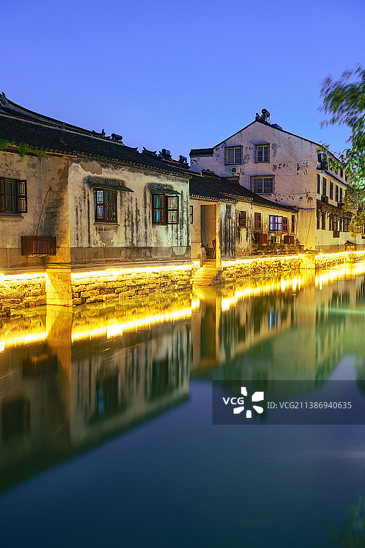 苏州市古城区姑苏区平江路历史街区景区附近民居建筑图片素材