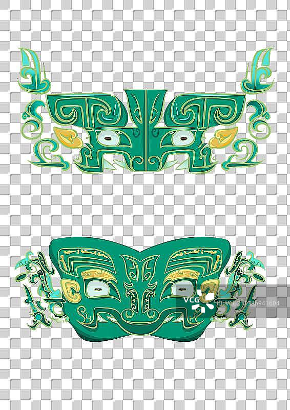 青铜器面具图片素材