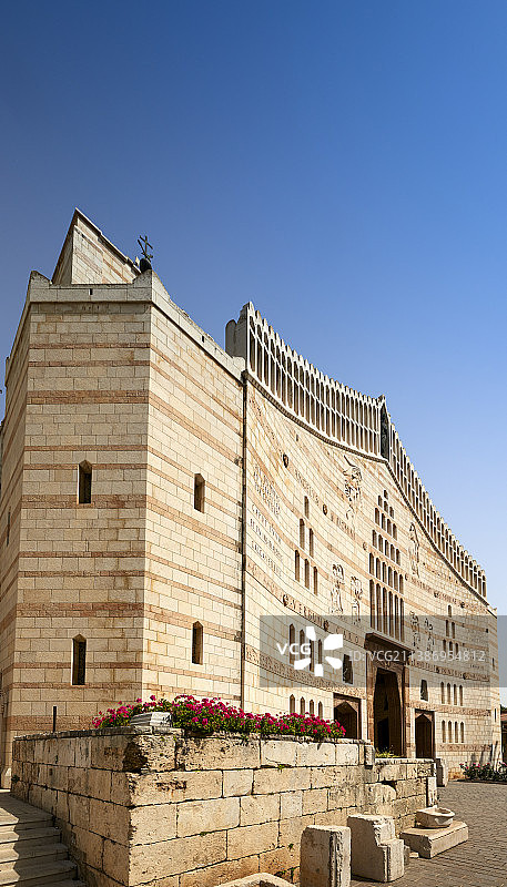 以色列加里肋亚拿撒勒，天使报喜堂图片素材