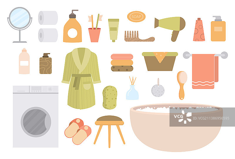 浴室元素合集图片素材