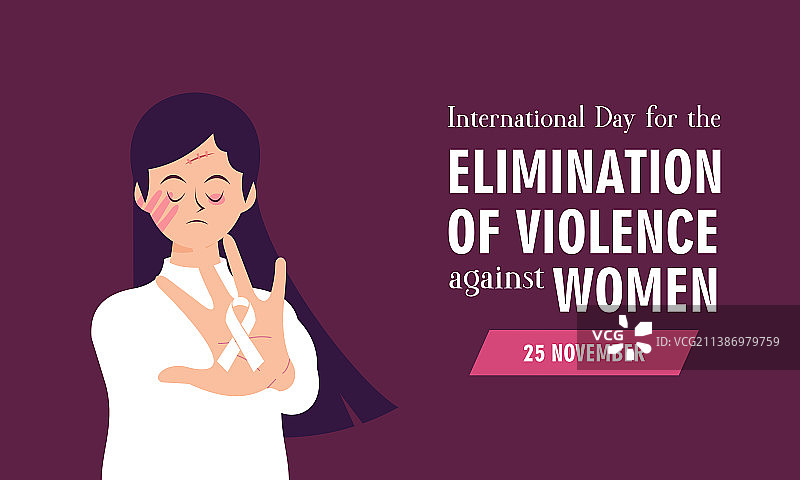 消除对妇女的暴力行为图片素材