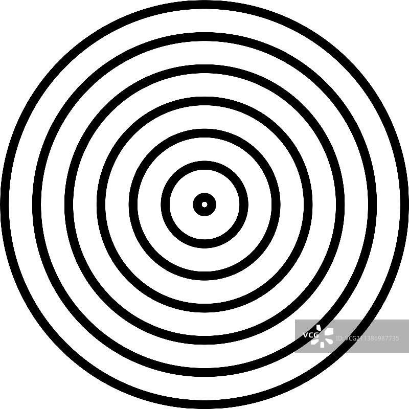 同心圆辐射状线条图片素材
