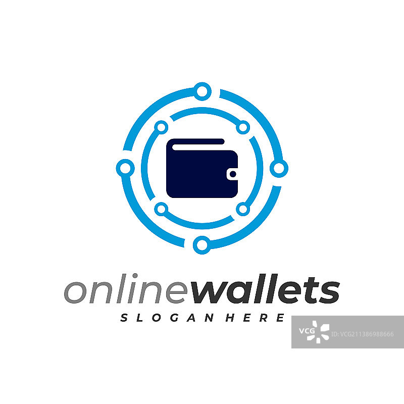 科技钱包logo模板创意钱包logo图片素材