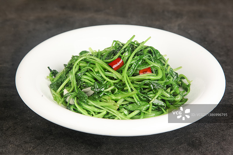 中餐美食-清炒鸡毛菜图片素材