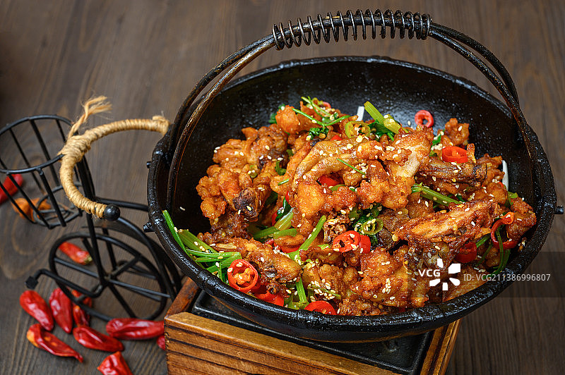 中餐美食-干锅手撕鸡图片素材