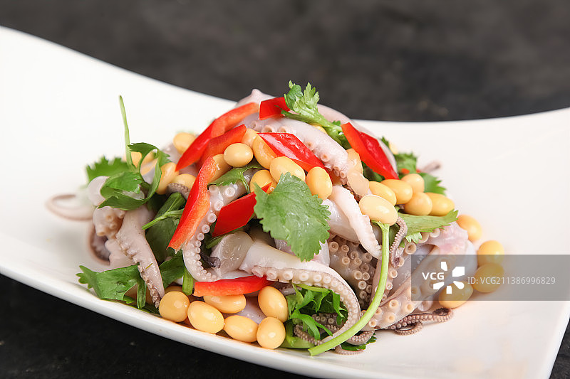 中餐美食-凉拌八爪鱼图片素材