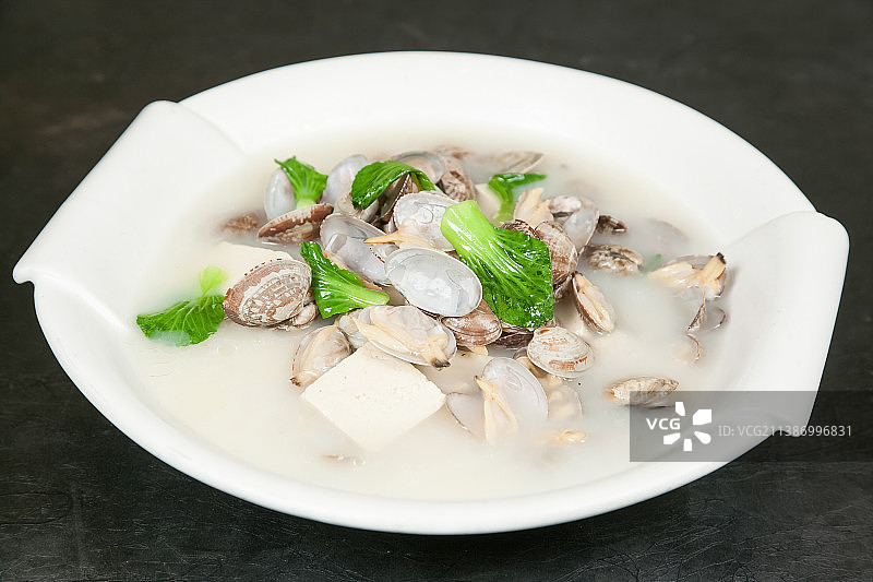 中餐美食-花蛤炖豆腐图片素材