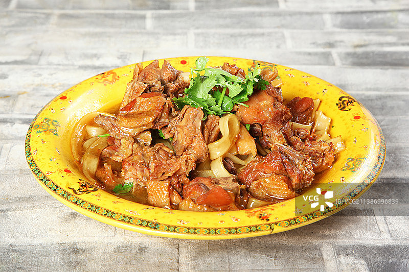 中餐美食-土鸡炖宽粉图片素材