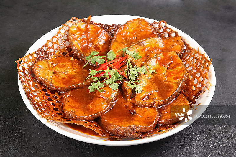 中餐美食-烧汁马哈鱼图片素材