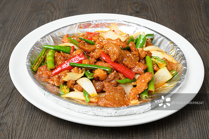 中餐美食-平锅香煎仔鸡图片素材