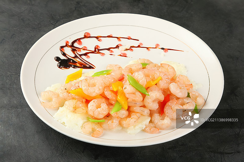 中餐美食-芙蓉虾球图片素材